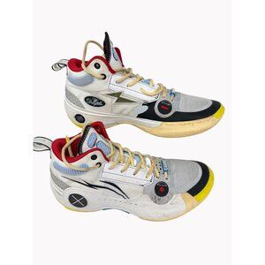 Dwyane Wade Li-Ning Way Of Wade 10 Test R1 Shoes US 9 White/Red/Yellow